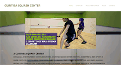 Desktop Screenshot of curitibasquashcenter.com.br